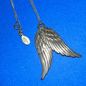 Double Wing Sterling Silver Necklace